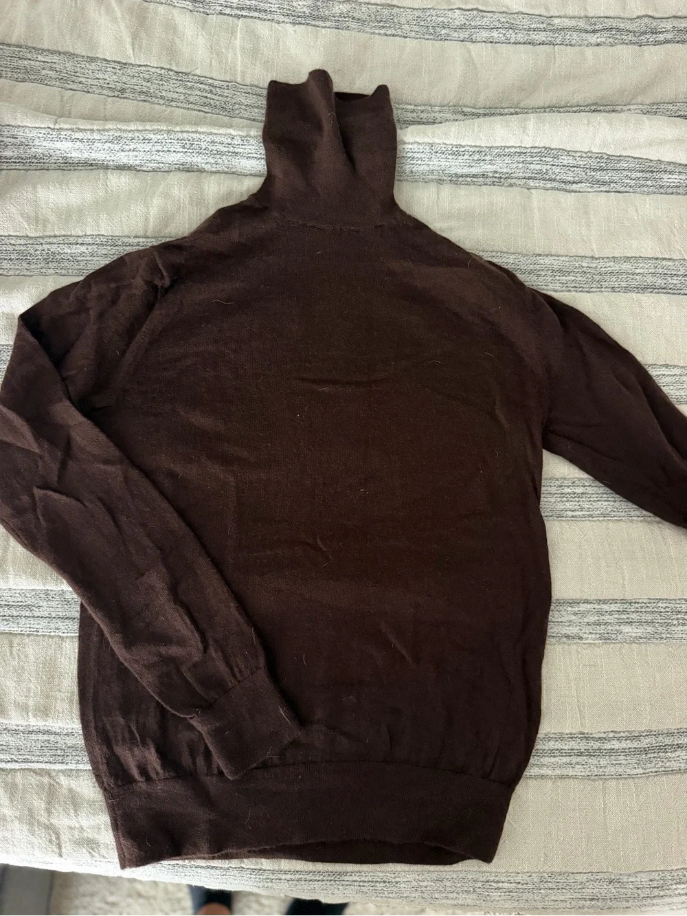 Men's Brown Turtleneck Sweater